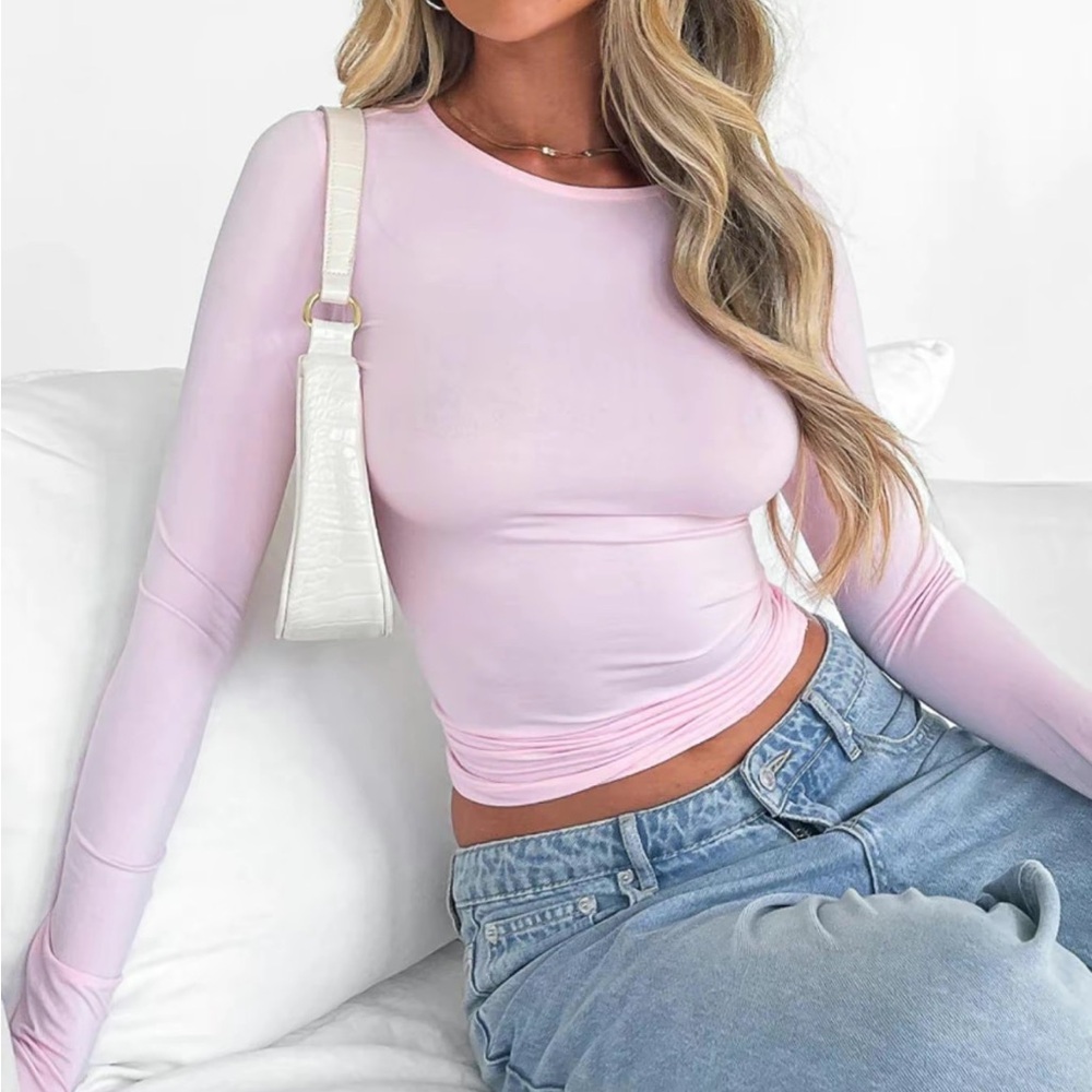 Pink basic shirt never worn